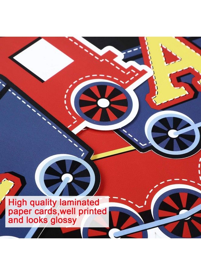 Train Birthday Party Banner Decorations Railroad Steam Train Happy Birthday Sign Transportation Vehicle Party Garland Supplies