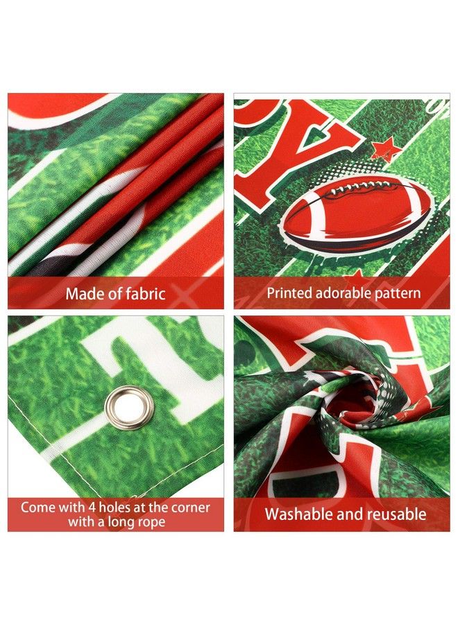 Football Birthday Party Decorations Birthday Sports Themed Backdrop Banner Supplies Super Football Game Fan Supplies Game Sports Fan Birthday Party Supplies Boy Favors (70.8 X 15.7 Inch)