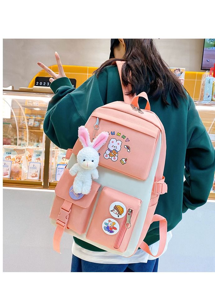 Korean version of large-capacity backpack for junior and senior high school girls