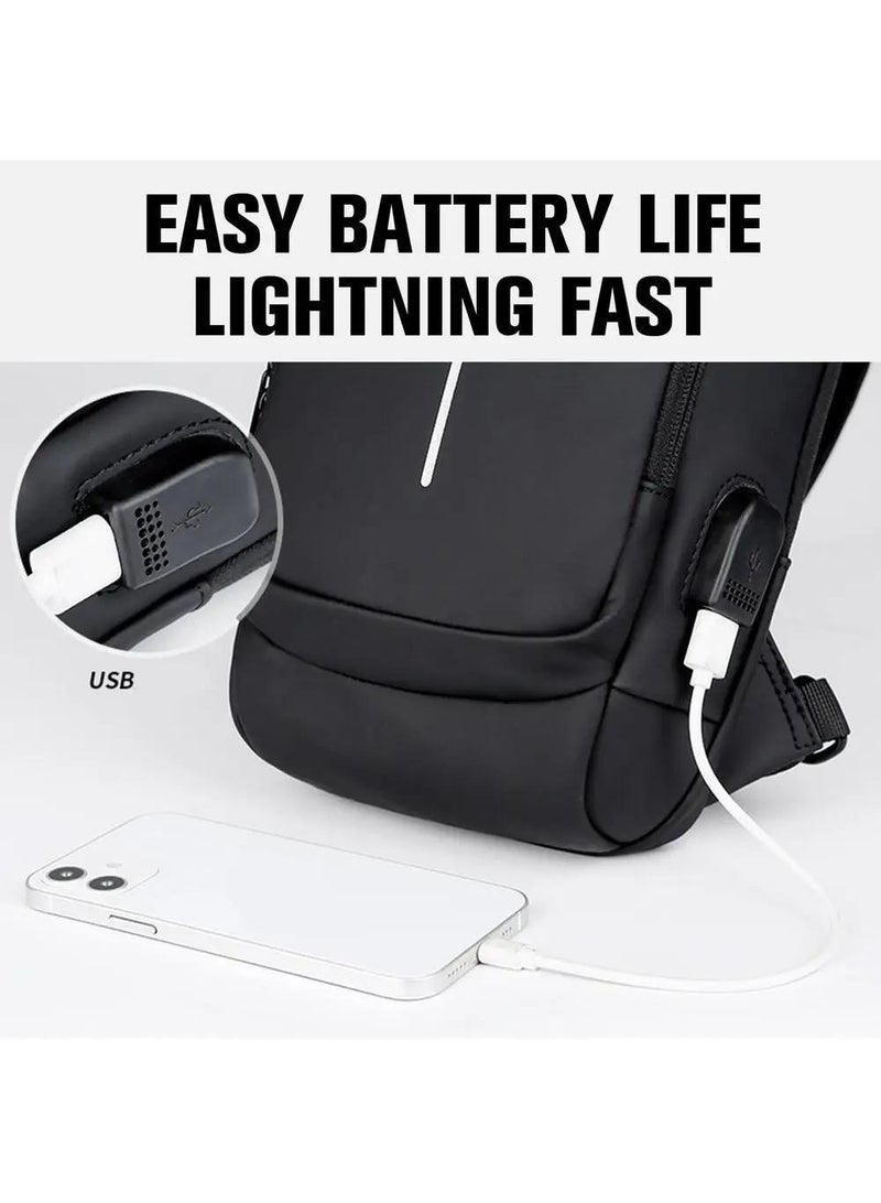 Anti Theft USB Charging Crossbody Strap Bag