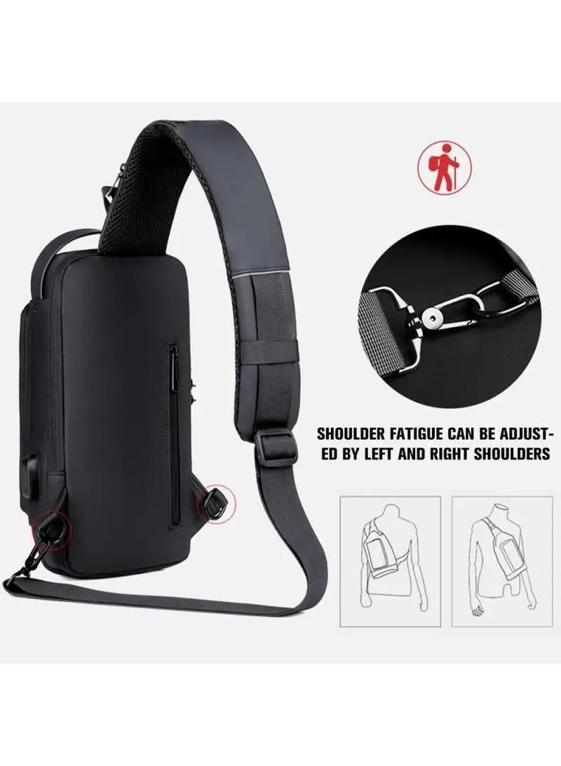 Anti Theft USB Charging Crossbody Strap Bag