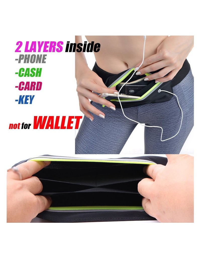 Slim Running Belt for Women Men, Waist Pack Phone Holder, Jogging Workout f anny Runners Pouch Gear Accessories iPhone 12 11 Pro Max XS XR 8 7 Plus Traveling Gift Style 1