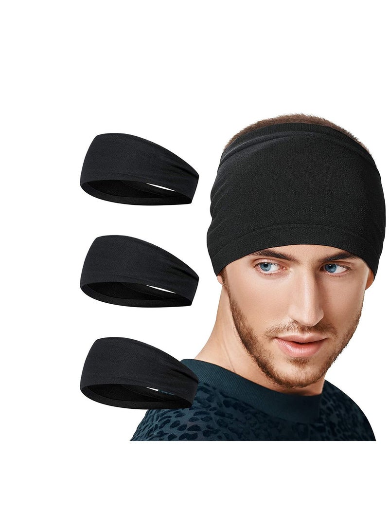 Headbands for Men Women Sweat Band & Mens Headband Mesh Design Non Slip Stretchy Moisture Wicking Breathable Workout Sweatbands Running, Cycling, Gym, Yoga