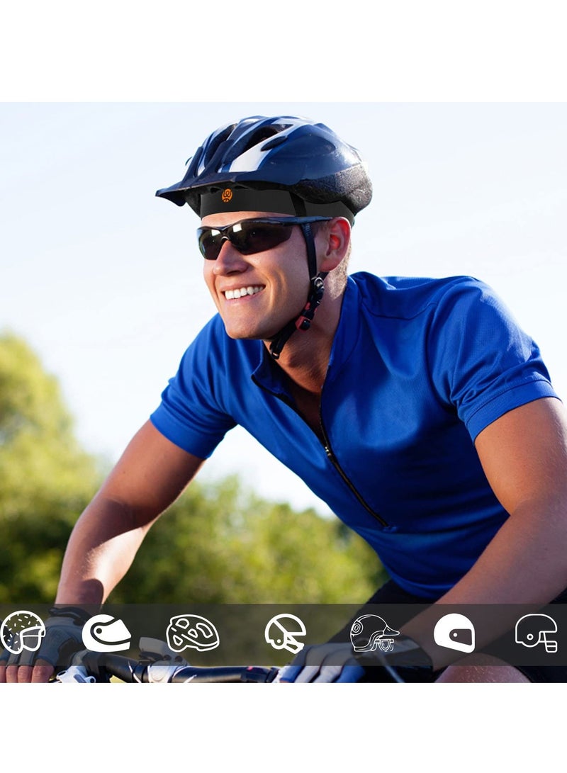Sports Sweat Bands Headbands No Slip Workout for Men and Women Breathable Sweatband Basketball Running-Elastic Stay in Place-Multifunctional Hair Bands(2 Pack)