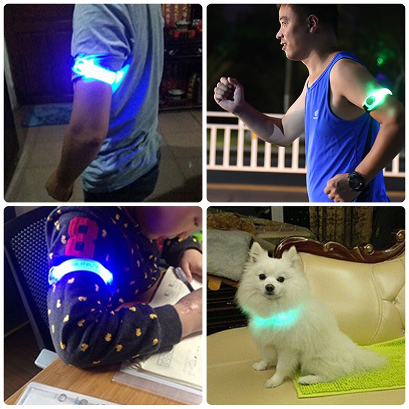 Dazzle Night Running LED Safety Light Lamp Armband Reflective Bracelet 23.5x3x8.1cm