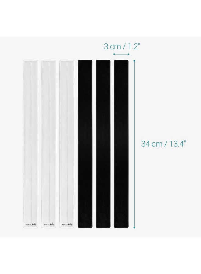 Reflective Slap Bands (Set Of 6) Reflector Snap Band Strips Armband Strip Bracelets For Party Accessory Decorative Outerwear