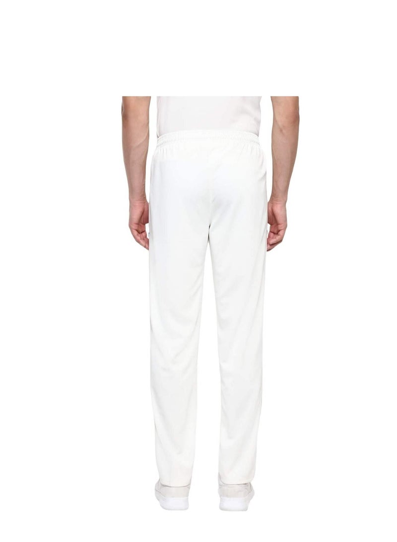 Eden Cricket Pant (White, Size: XXL) |  Cricket Trouser | Cricket Lower | Ankle Length | Micro Polyster Diagonal Knit