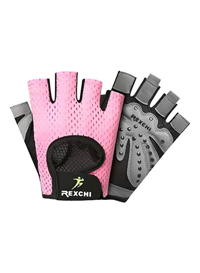 Pair Of Half Finger Weight Lifting Gloves 7.5cm