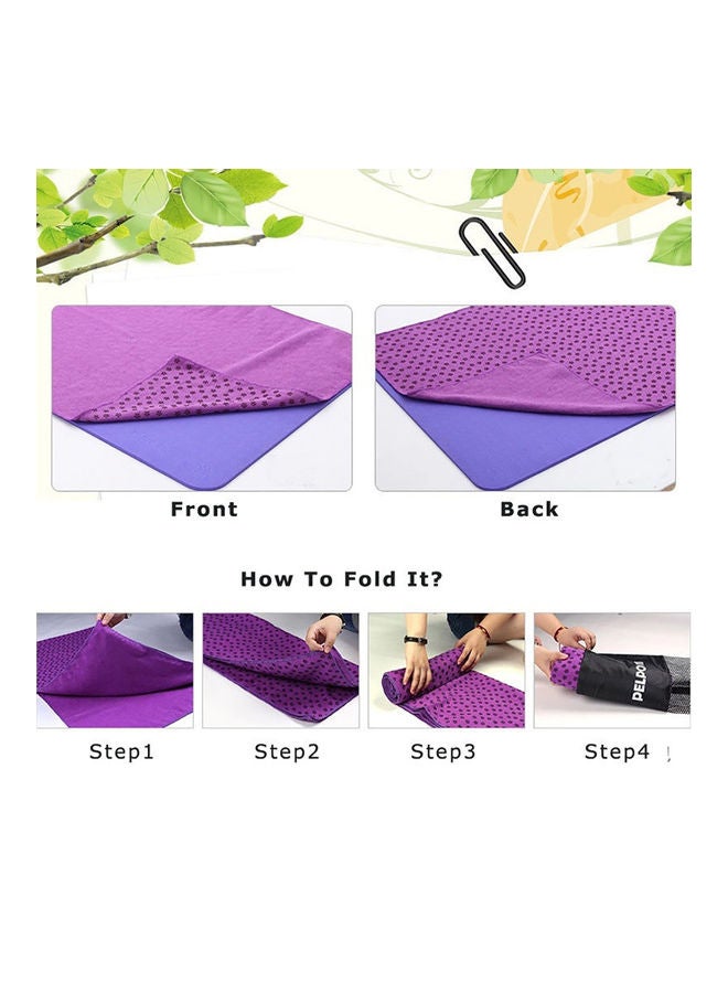 Non Slip Yoga Mat Cover Towel Blanket Gym Sport Fitness Exercise Pad Cushion 20 x 10 x 20cm