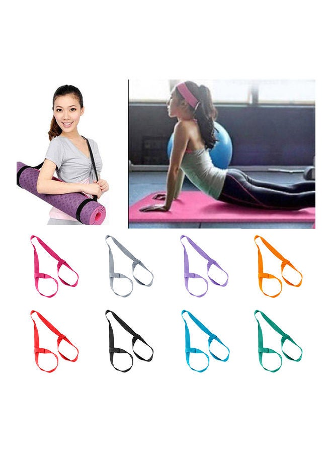 Portable Fitness Yoga Mat Belt Rope Elastic Shoulder Carrier Strap Two-way Sling 20 x 10 x 20cm