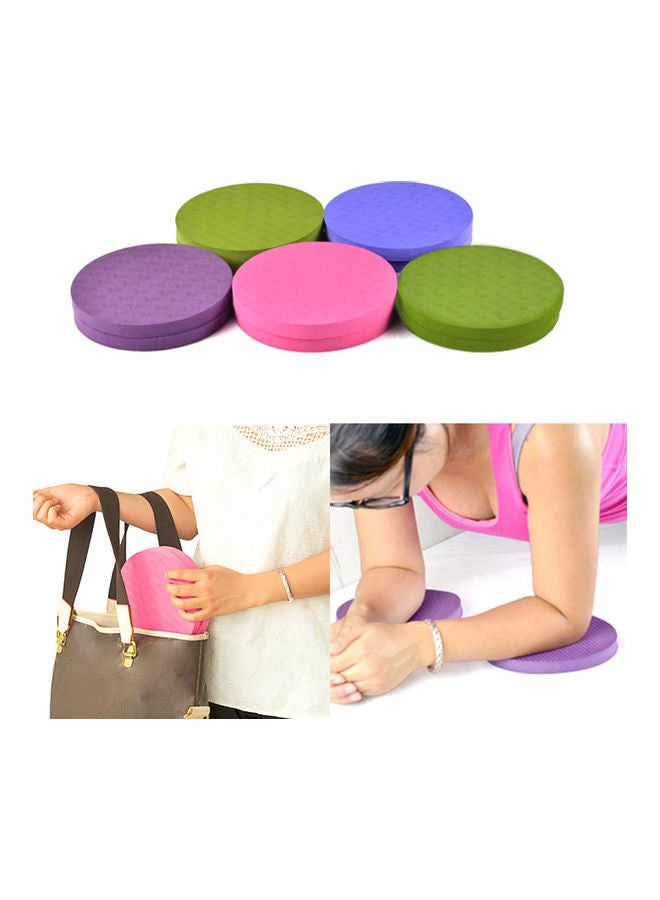 2Pcs Round Elbow Knee Pad Yoga Mat Fitness Plank Gym TPE Disc Protective Cushion 20*10*20cm