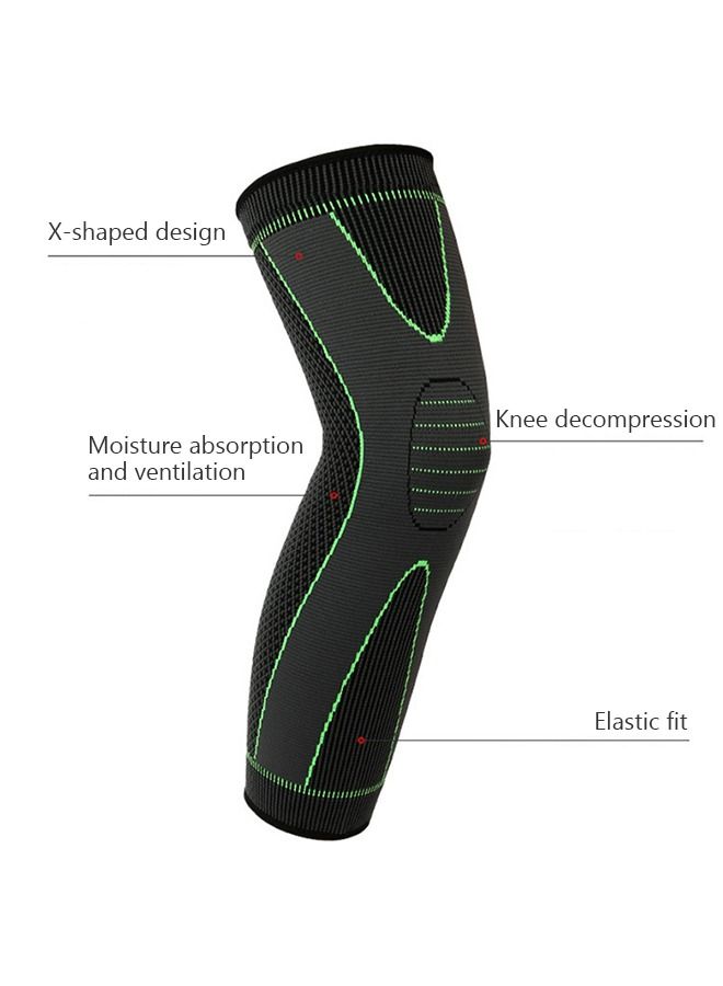 Adjustable Leg Guards Wraps, Knee Braces Sleeves Leg Compression Sleeves for Working Out and Injury Prevention, Protection Shin Guards for Basketball Football Running Trainning