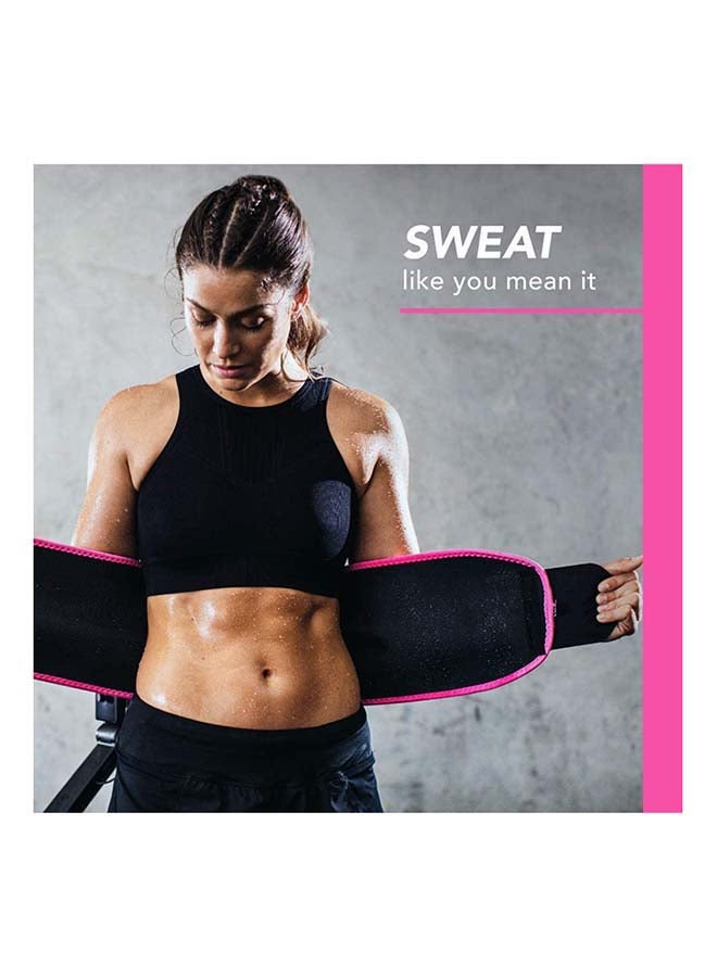 Sweet Sweat Waist Trimmer Black/Pink L