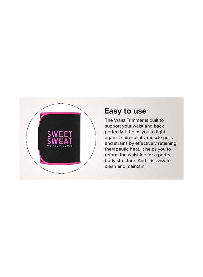 Sweet Sweat Waist Trimmer Black/Pink L