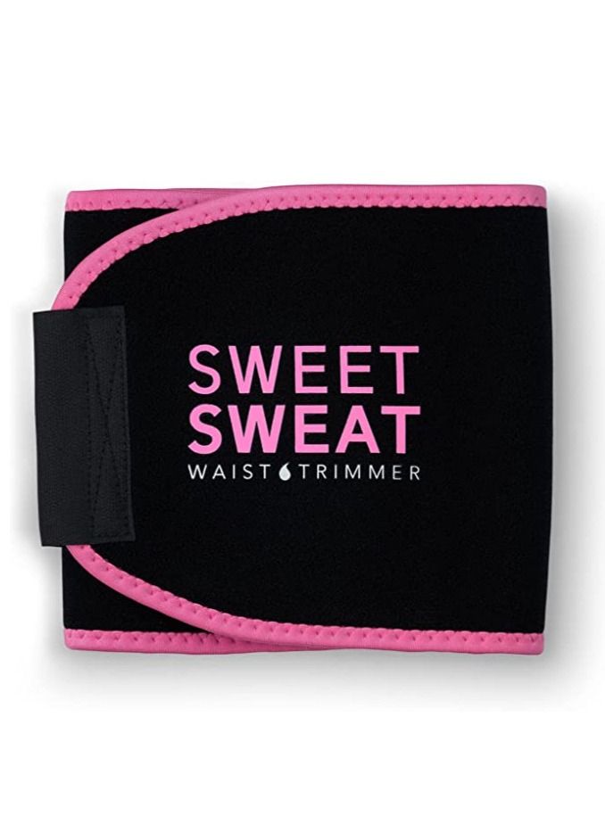 Sweet Sweat Waist Trimmer Black & Pink Logo -Small