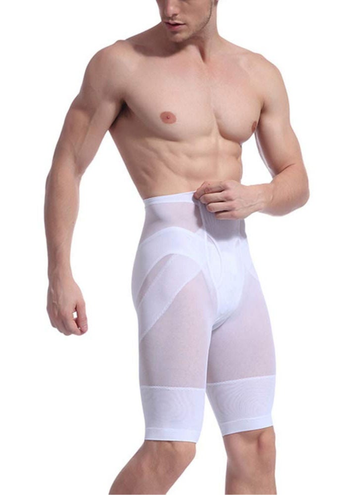 Men Thigh Lift Slimming Brief Shaper High Waist Pants Invisible Mens Slimming Bodysuit Flat Tummy Boxer Shorts Push Up Buttocks And Hips