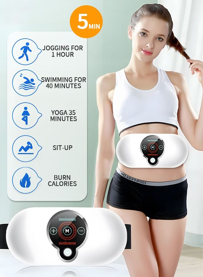 Electric Slimming Belt, Weight Loss Machine for Women, Adjustable Vibration Massage, Multiple Massage Modes, Belly Fat Burner, Promote Digestion