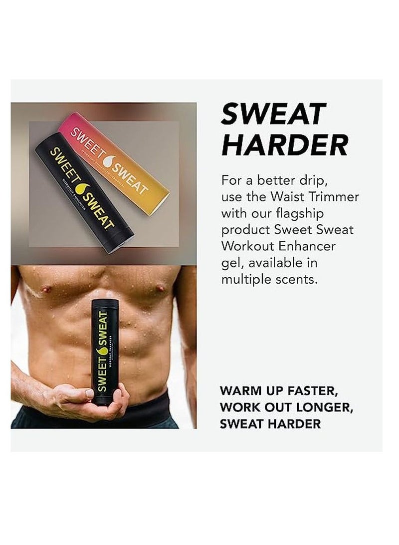 Sweet Sweat Waist Trimmer - Black/Yellow Logo XL