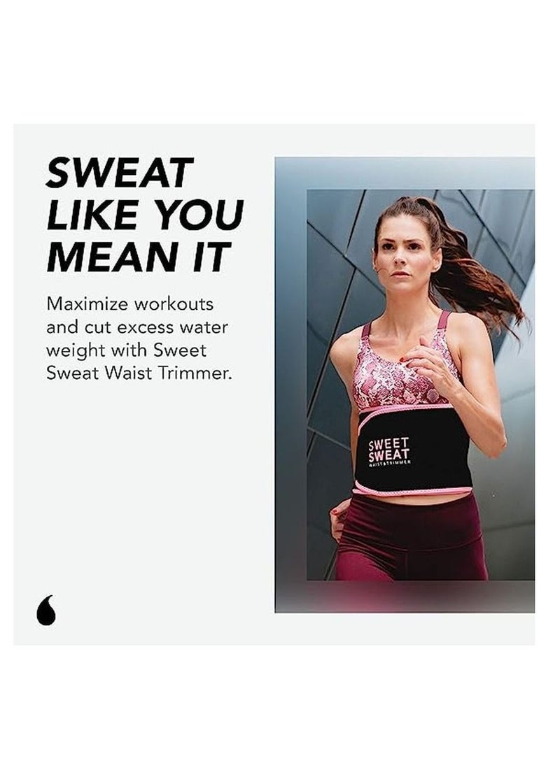 Sweet Sweat Waist Trimmer - Black/Yellow Logo XL