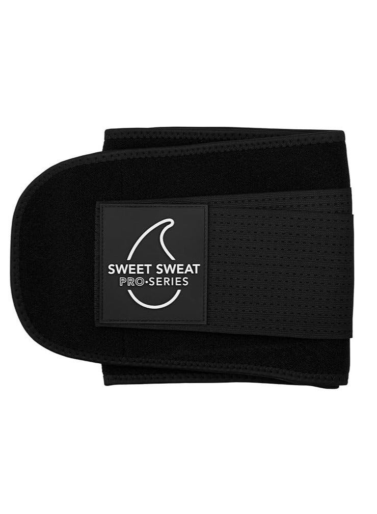 Sweet Sweat Waist Trimmer 'Pro Series' Belt with Adjustable Velcro Straps for Men & Women Black/White XL/XXL