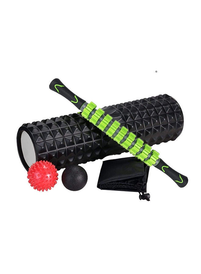 Sky-Touch 5 In 1 Fitness Foam Roller Set With Muscle Stick And Massage Balls