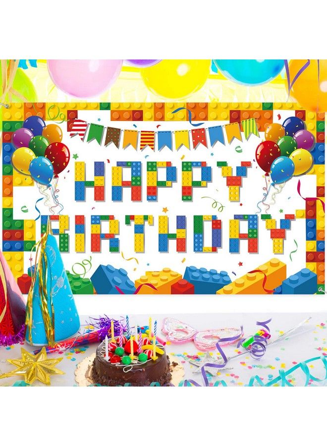 Colorful Building Blocks Birthday Backdrop Blocks Photography Birthday Backdrop Children