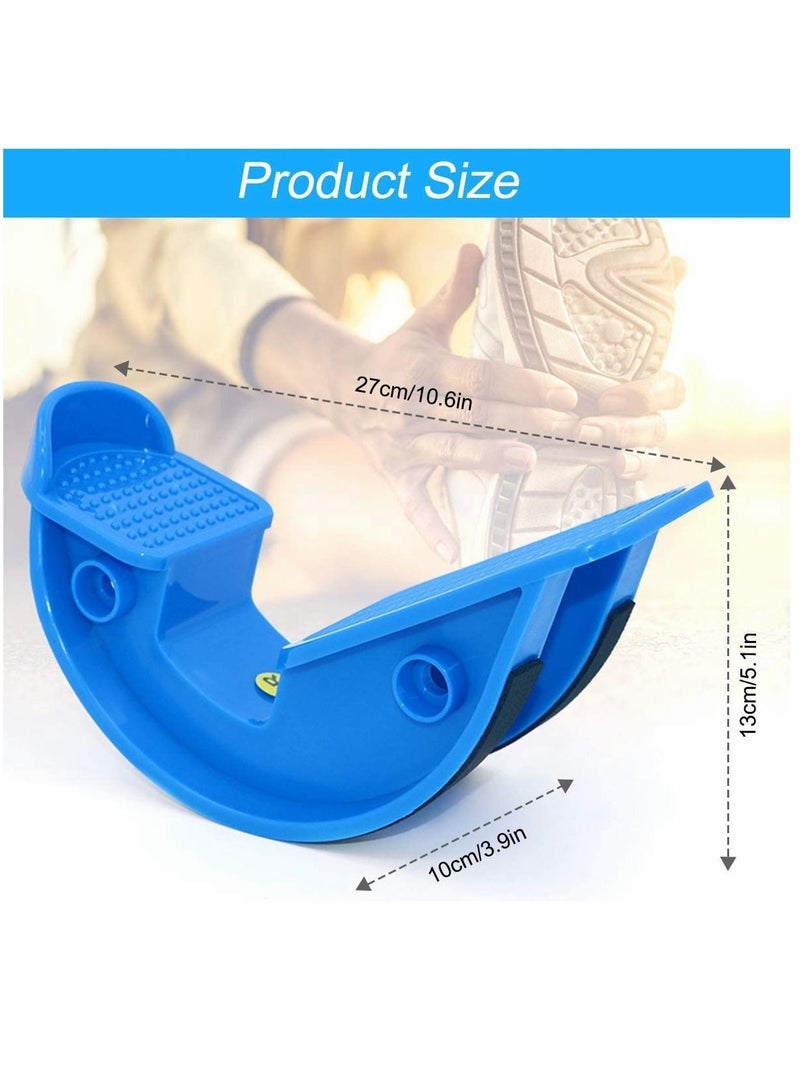 Foot Rocker Calf Stretcher for Achilles Tendinitis Heel Feet Shin Splint Plantar Fasciitis Pain Relief Stretches Strained Leg Muscle Ankle Wedge Stretch Improves Flexibility Blue