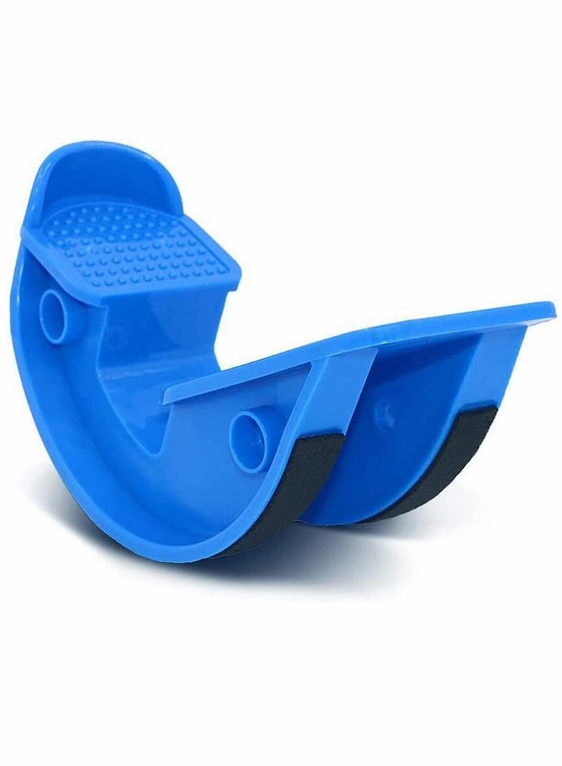 Foot Rocker Calf Stretcher for Achilles Tendinitis Heel Feet Shin Splint Plantar Fasciitis Pain Relief Stretches Strained Leg Muscle Ankle Wedge Stretch Improves Flexibility Blue