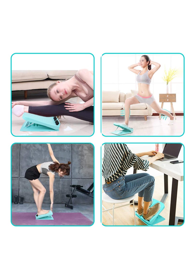 Adjustable 4 Level Slant Board Calf Stretcher Anti Slip Design Incline Board Leg Foot Balancing Fitness Pedal Wedge Stretch for Home, Office