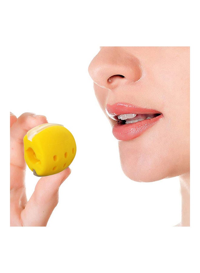 Food-grade Silicon Jaw Exerciser Device Facial Chew Muscle Training Fitness Ball 4.6x3.9x3.7cm