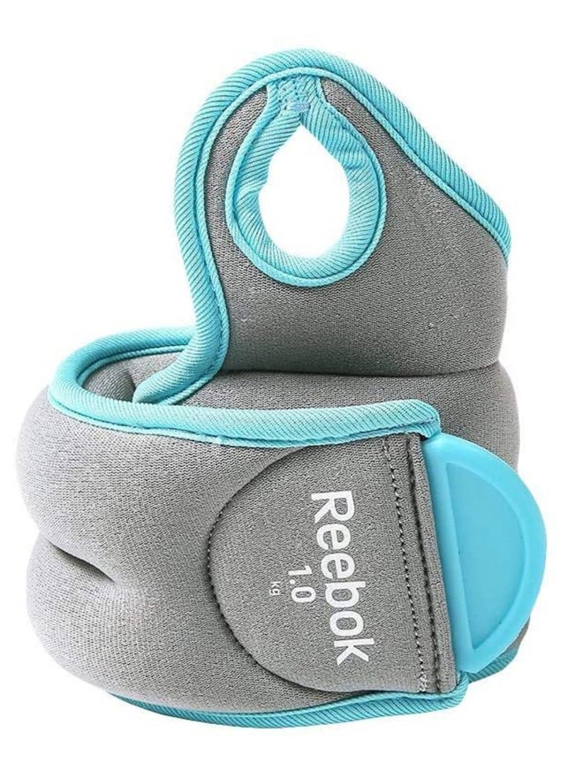 Pair Of Wrist Weight Bands 2 x 1kg