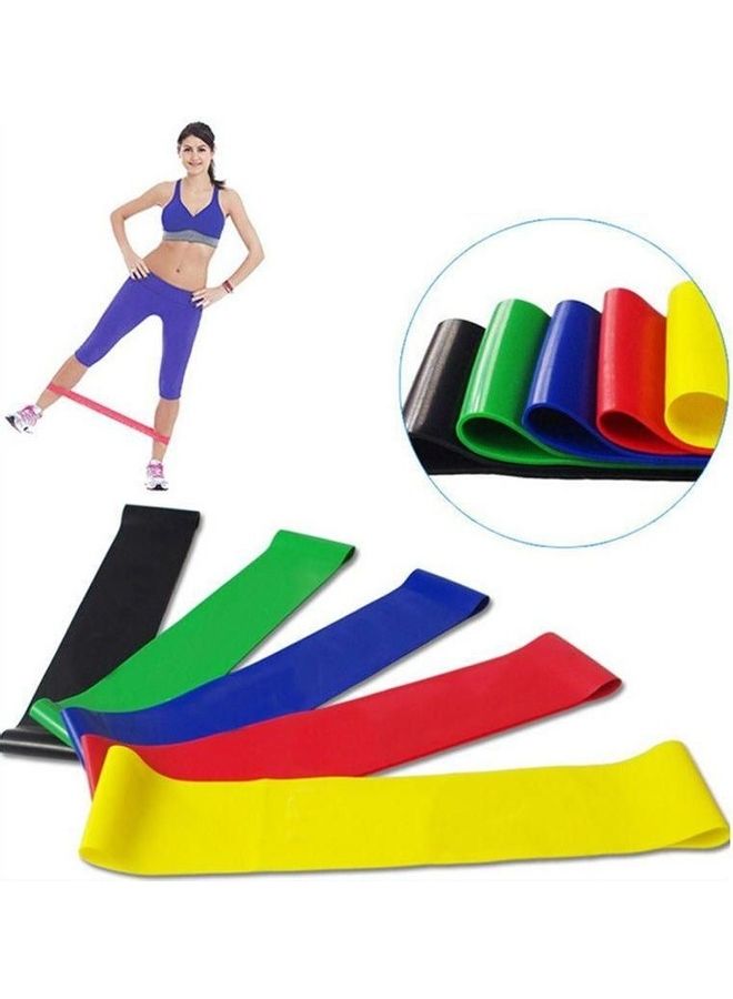 5-Piece Elastic Yoga Pilates Resistance Band Set