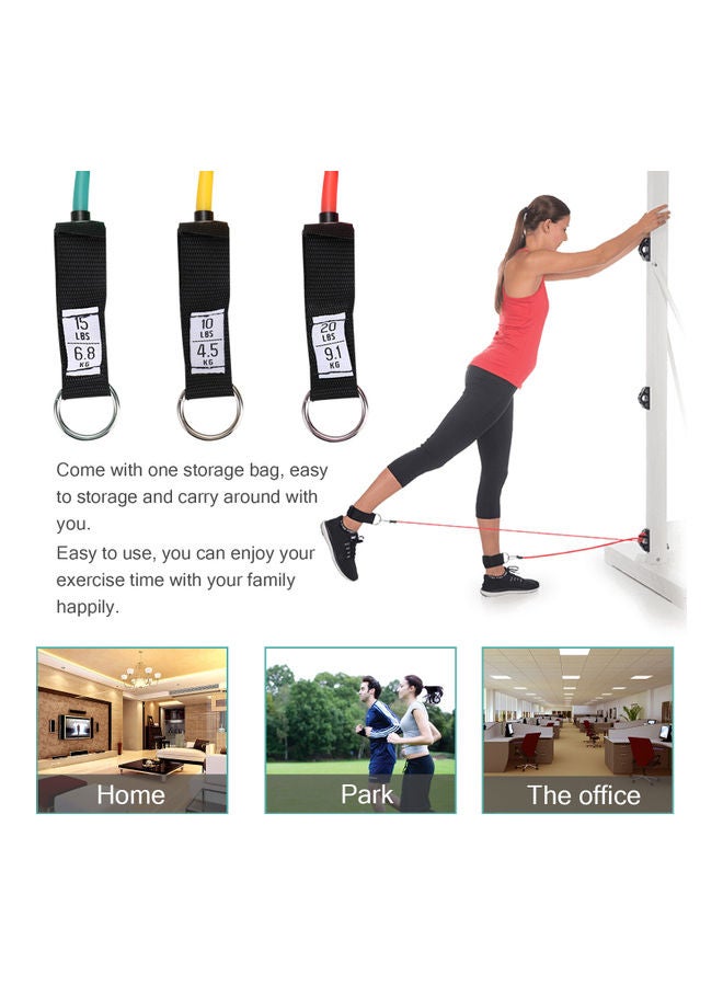 Fitness Puller Multi-functional Muscle Strength Yoga Training Rope Resistance Belt 22.0x19.0x6.0cm