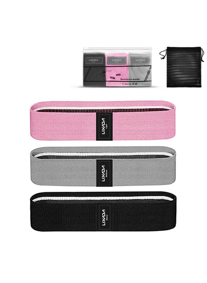 3-Piece Sports Yoga Resistance Loop Bands Set