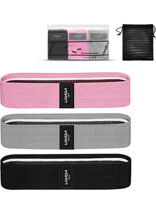 3-Piece Sports Yoga Resistance Loop Bands Set