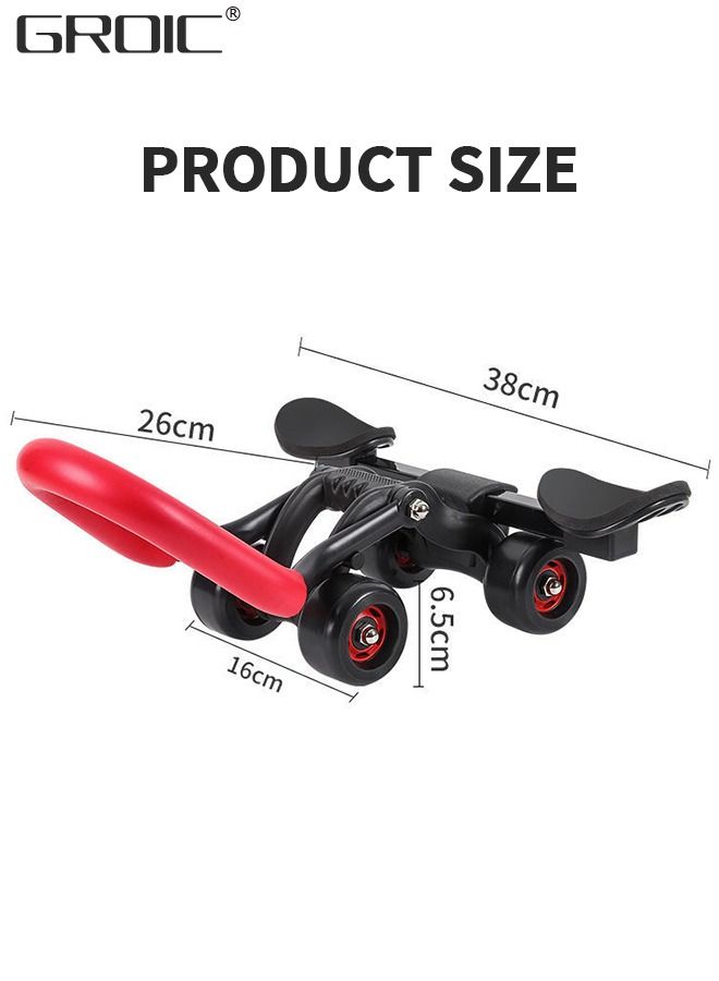 AB Roller Wheel for Core Workout, Ab Roller Automatic Rebound Abdominal Wheel Kit, Ab Exercise Equipment for Abdominal & Core Strength Training, Home Gym Fitness Equipment with Knee Pad