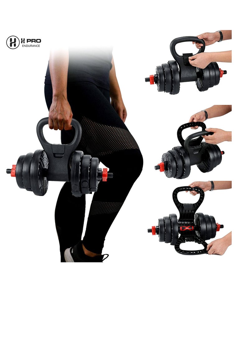 Adjustable Kettlebell Weight Handle| Portable Dumbbell Grip Travel| Weightlifting Bodybuilding Equipment| Converts Your Dumbbells Into Kettlebells