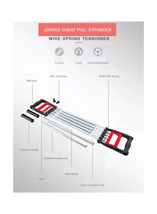3 in 1 Multi Functional Training Band Exercise Gym Chest Expander 5 Resistance Bands