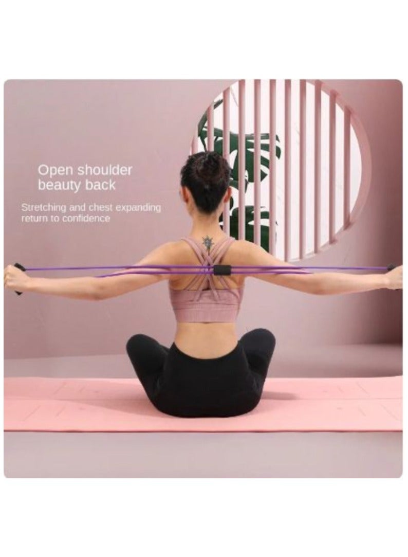 Chest Expander Fitness Resistance Band Women's Open Shoulder Beautiful Bra Straps Thin Back Rope Tensioner Yoga Equipment