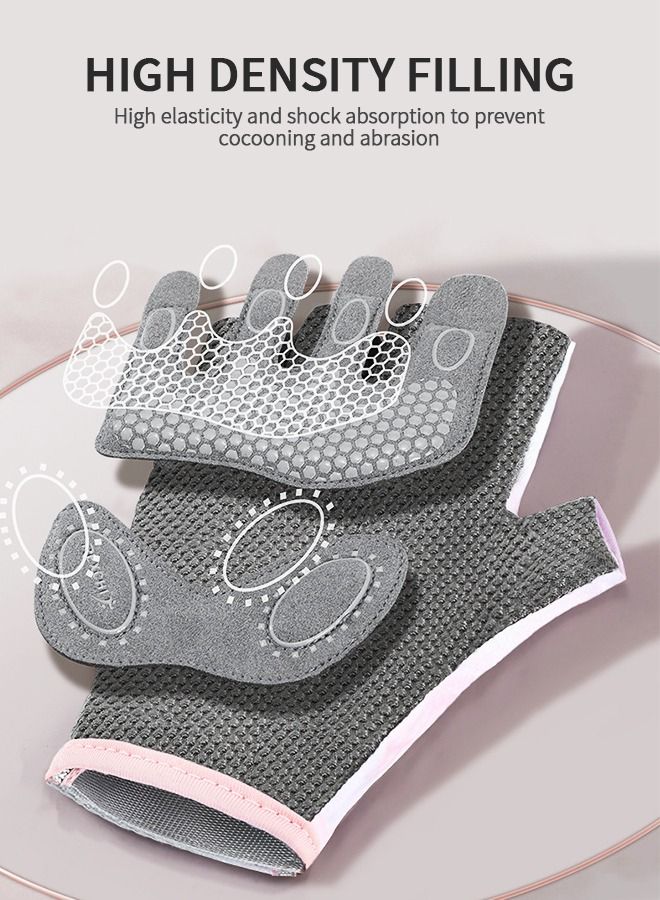 Weavke Gloves are All Protected, Gym Exercise Gloves, Refers to Joint Weight Weightless Gloves, Riding Gloves Silicone Shockproof Sports Gloves, Sports Protective Supplies