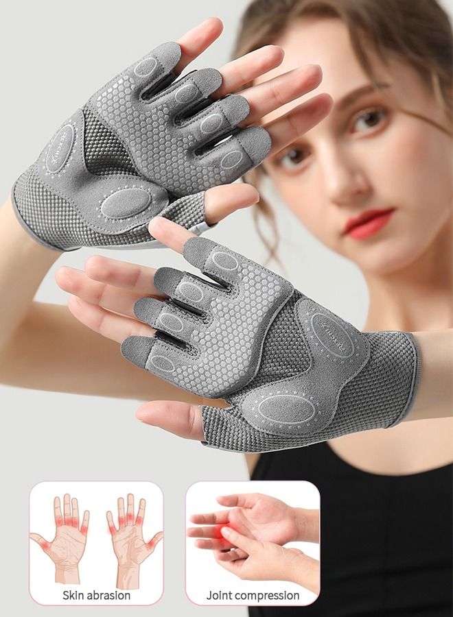 Weavke Gloves are All Protected, Gym Exercise Gloves, Refers to Joint Weight Weightless Gloves, Riding Gloves Silicone Shockproof Sports Gloves, Sports Protective Supplies