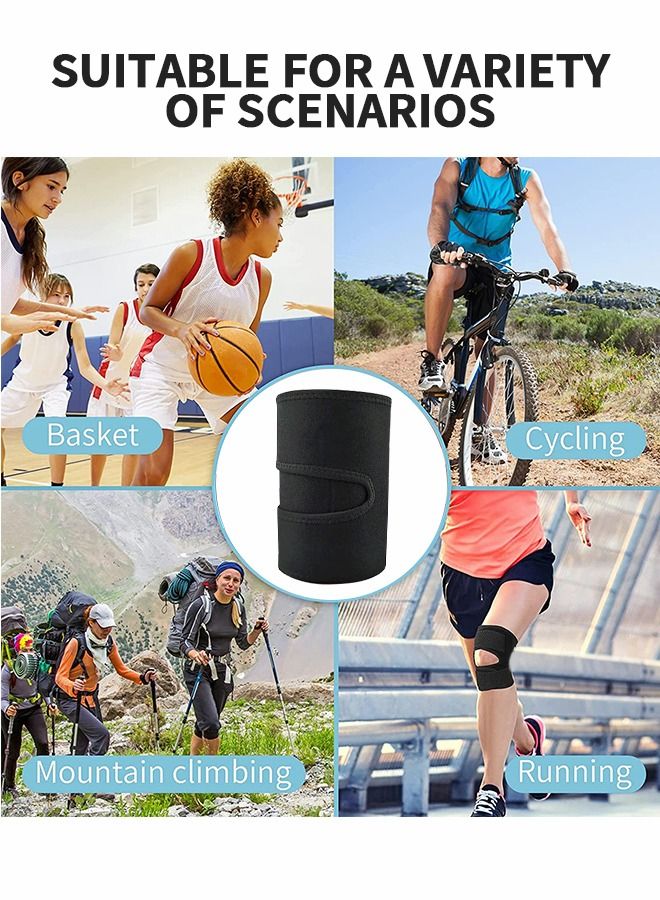 Adjustable Thigh Brace Support, Quadriceps Support and Thigh Wraps, Adjustable Compression Sleeve, Thigh Brace Hamstring Wrap with Anti-Slip Silicone Strips for Leg Sprains, Strains, Tendonitis Injury