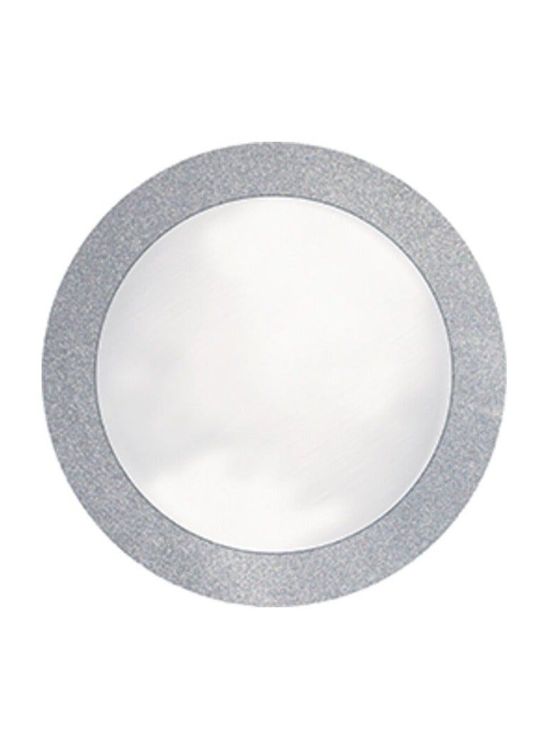 Sparkle And Shine Silver Placemat 14in With 2in Glitter Bor