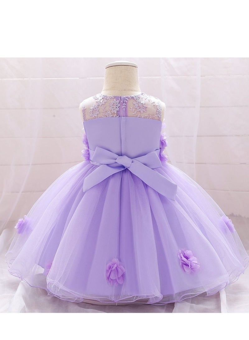 Fashionable Cute Girls Dresses Purple