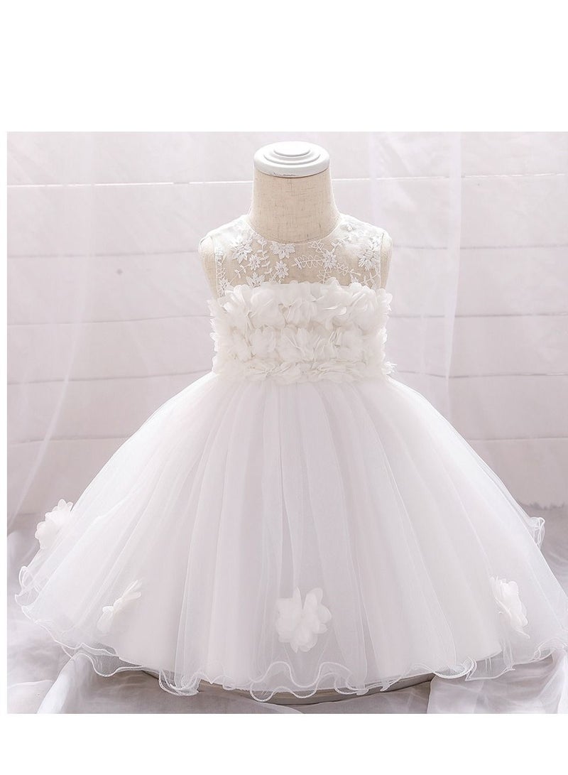 Fashionable Cute Girls Dresses White