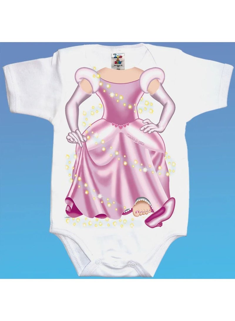 Baby Princess Cinderella Pink Romper For 6 - 12 Months Baby