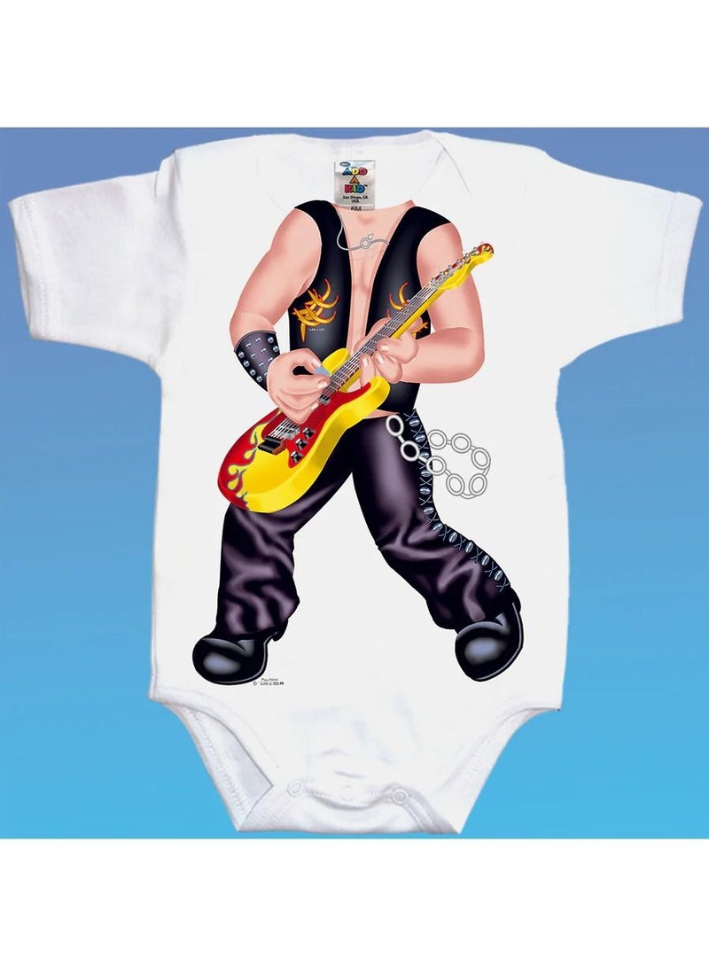 Baby Rock Star Romper For 0 - 6 Months Baby