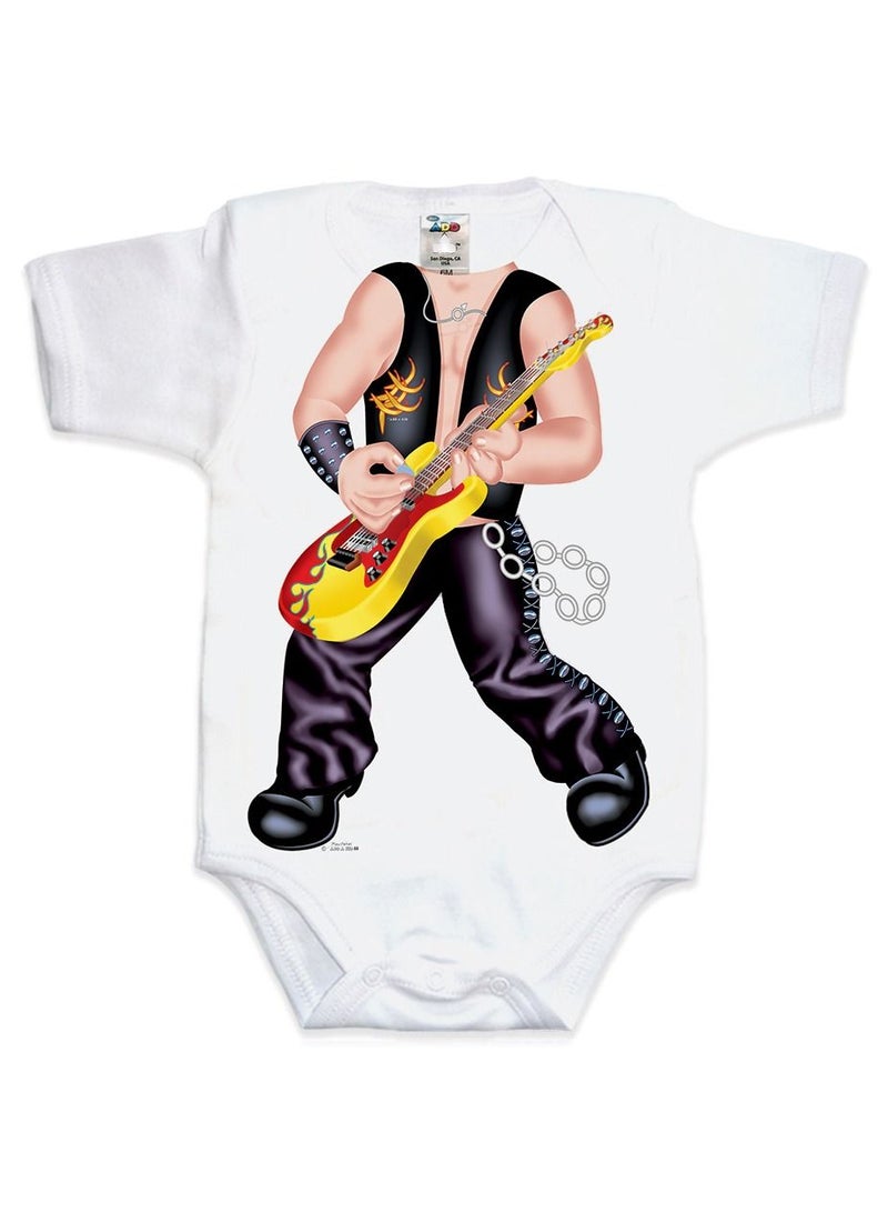 Baby Rock Star Romper For 0 - 6 Months Baby