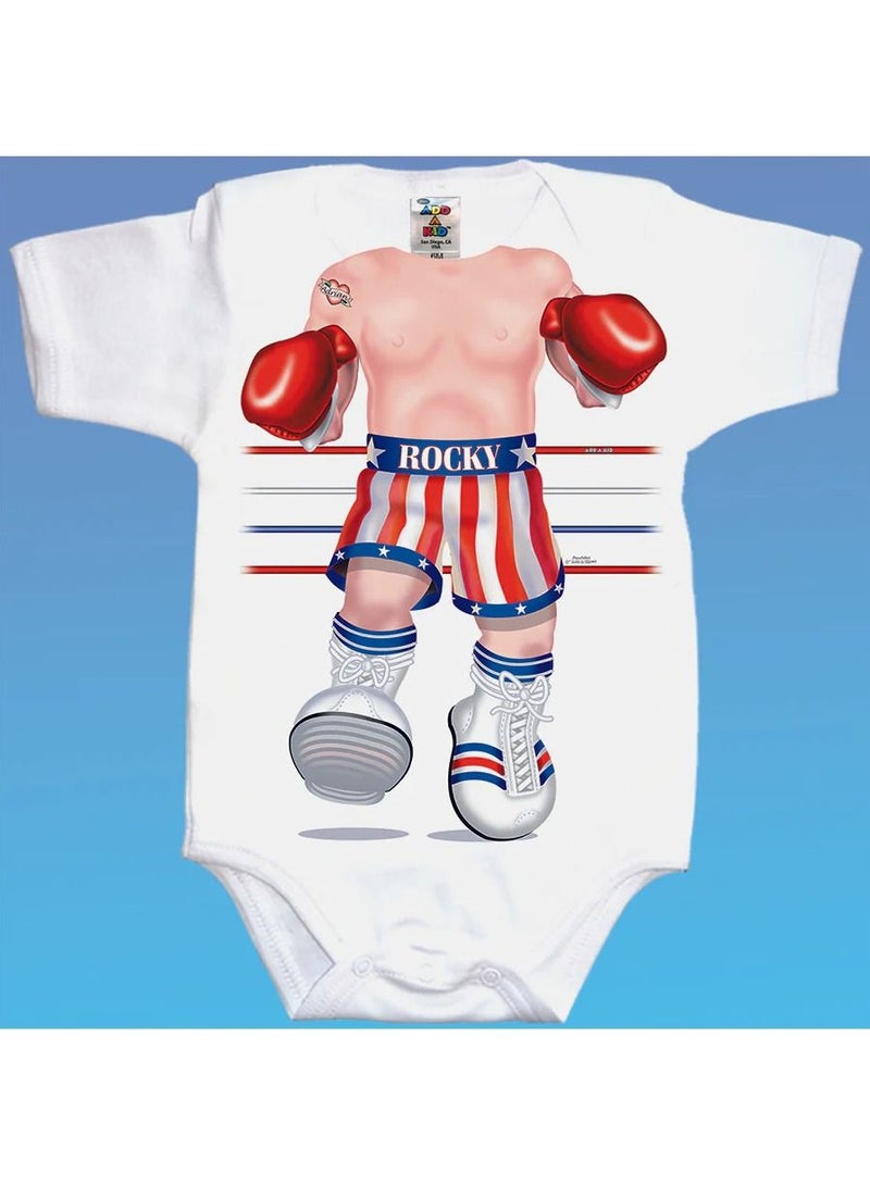 Baby Rocky The Boxer Romper For 0 - 6 Months Baby