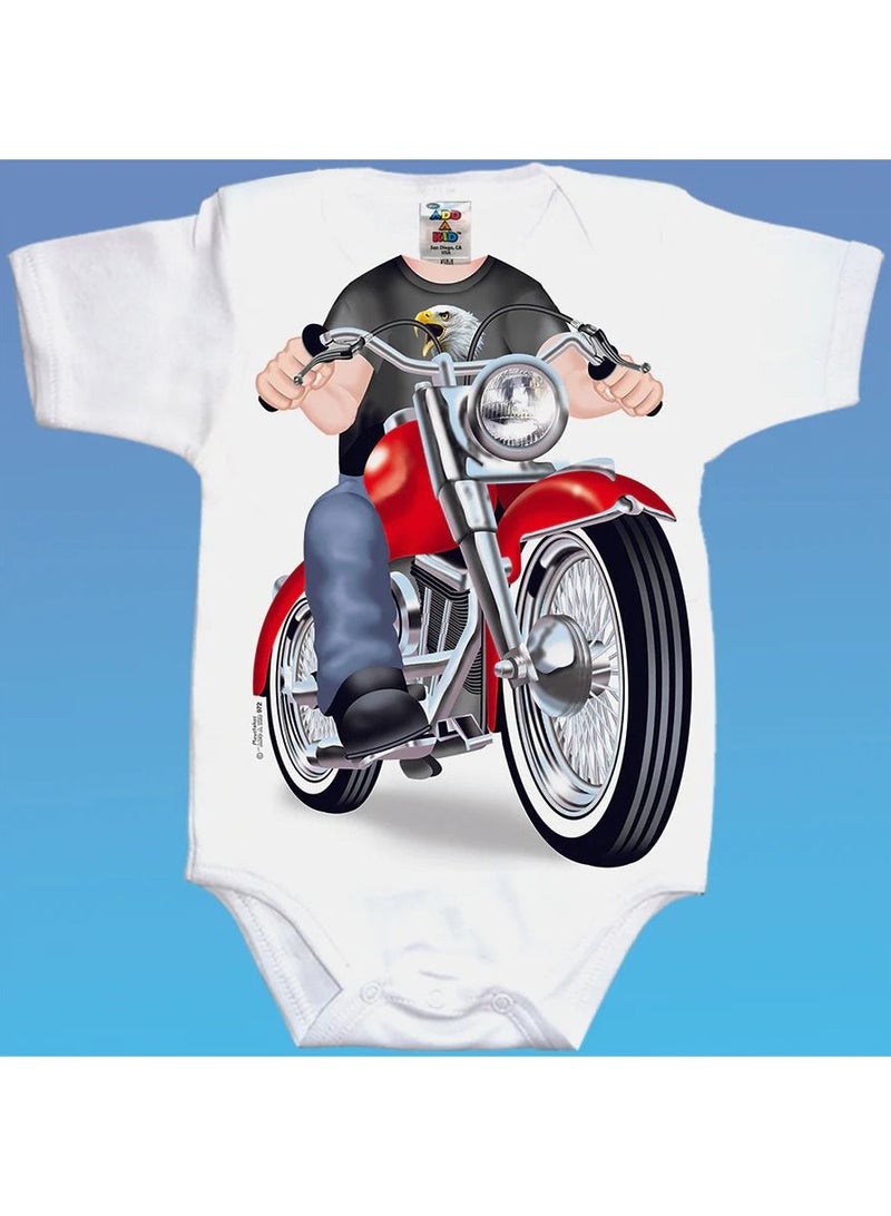 Baby Biker Fat Boy Romper For 12 - 18 Months Baby